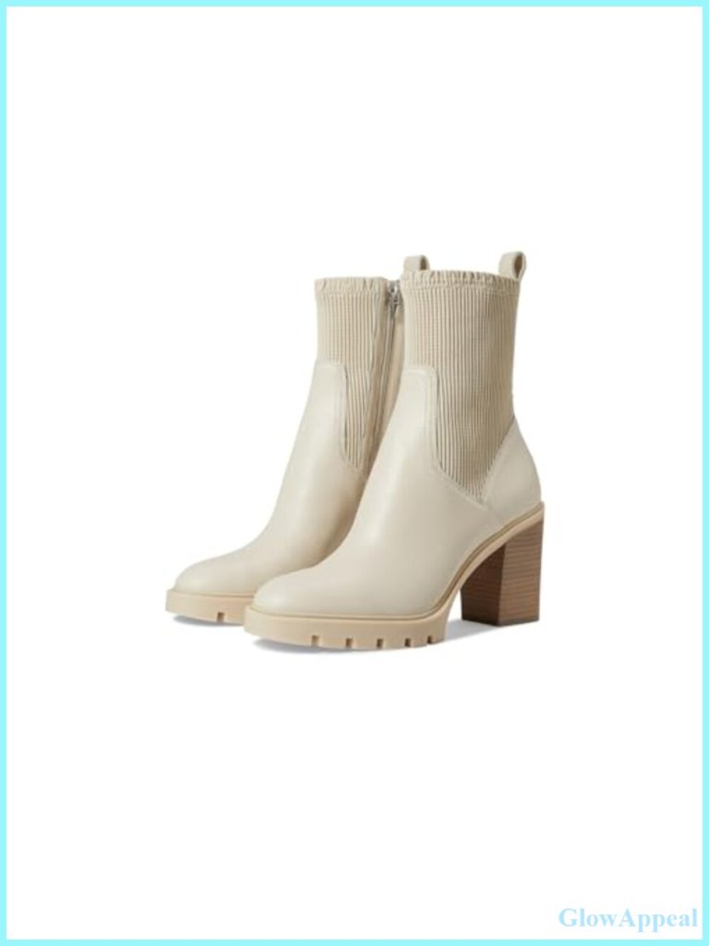 Sleek Leather Round Toe Chelsea Ankle Booties Block Heel Fall Casual